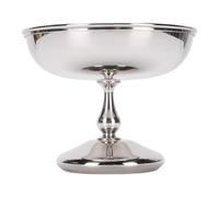 Pongnas Tasse à Glace en Acier Inoxydable - Bol à Dessert sur Pied pour Yaourt, Pudding, Fruits et Salade - Bol de Service Rond élégant, Passe au Lave-vaisselle, 4 X 3,5 Pouces, 7,65 (2401-4)