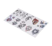 Pongnas Tatouages temporaires, 10 Pièces de Faux Autocollants avec Encre D'ingrédient Végétal et Colle Spéciale, pour Voyage, Fête, Natation, Soirée Quotidienne