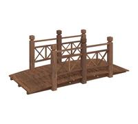 Pont De Jardin Avec Garde-Corps 150x67x56cm Bois Massif Épicéa Vidaxl Vidaxl Marron