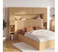 Pont de lit BRIDGET 226 cm effet lattes
