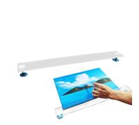 Pont incliné pour artiste - Dessin acrylique | Outil de support réglable et transparent pour accoudoir | Aide à l'élévation de la main pour peintre, croquis, étudiant, illustrateur, designer