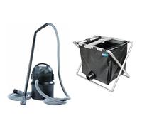Pontec Aspirateur de Bassin Pondomatic 3 Hozelock Panier d’aspirateur pour Bassin, Argent/Noir, 40 x 25 x 15 cm