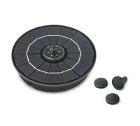 Pontec PondoSolar LED Island Pompe de jeu d'eau solaire avec LED et batterie Fontaine solaire pour étang et petit jardin
