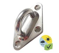 Pontet INOX Ø8 mm Gard&Rock - Fixation Murale pour Voiles d'Ombrage | Compatible avec les cordes et les mousquetons Gard&Rock - Acier inoxydable - Utilisation en extérieur