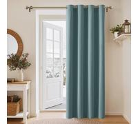 PONY DANCE Rideau Bleu à Oeillets Décoration Fenêtre Isolation Thermique | Tenture Occultant anti Chaleur Froid et UV, pour Salon Maison Chambre, Boquer Lumiere, L 132x210cm H, 1 Pièce, Bleu Arctique