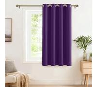 PONY DANCE Rideau Occultant - Décoration de Fenêtre Rideaux et Draperies Interieur Thermique Isolation Lumineux Barrière au Rayon UV, Largeur 140 x Hauteur 180cm, Lot de 1, Violet