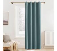PONY DANCE Rideau Occultant Thermique - Panneaux à Oeillets pour Chambre | Bleu Arctique Opaque,Decoration pour Maison Salon Fenetre, Isolation Lumineux Anti Uv, Prêt Poser,140L Sur 240cm H,1 Pc
