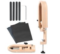 Pony de couture réglable, pince de table pliable, pince de selle, dispositif de bricolage, guidage manuel, travaux en cuir, outil de bricolage, support de couture robuste, bois de hêtre