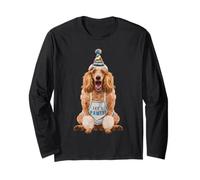 Poodle Let's Pawty Fête d'anniversaire pour Les Amoureux des Chiens Manche Longue