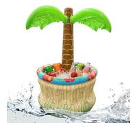 Pool Cooler - 27,56 pouces PVC Palm Tree | Support gonflable tropical pour canalisations | Hawaiian Beach Party Supply. Léger 312 g, floats on water, parfait pour la décoration extérieure d'été