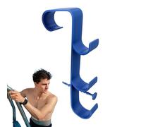 Pool Schlauch Halterung, support d'accessoires de piscine, stable et réglable, crochets de serviette de piscine, support pour épuisette de piscine, épuisette, filet pour vêtements de sport, serviettes