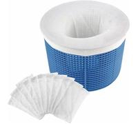 Pool Skimmer Socks, Chaussette Skimmer 10 Pièces, Chaussettes de Skimmer de Piscine Filtres en Tissu de Nylon élastique Durables