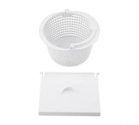 Pool Skimmer Weir Door & Basket Set for pour hayward SP1091 Pool(2pcs) | Fits pour hayward SP1091, includes door and basket, white ABS build, 6.2x4.8in door size, easy snap-in install