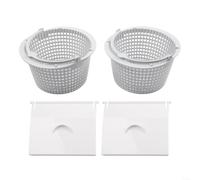 Pool Skimmer Weir Door & Basket Set for pour hayward SP1091 Pool(4pcs) | Fits pour hayward SP1091, includes door and basket, white ABS build, 6.2x4.8in door size, easy snap-in install
