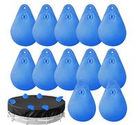 Pool Water Bags Double Chamber - 12 Pack Heavy Duty Winter Cover Weights | Industrial 0.40mm Anti-Freeze PVC, Leakproof Design, Inground Swimming Pool Safety | for Homeowners
