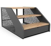 Poolex - Escalier pour Spa - SP-STEPS-7016B - Bois - Accès sécurisé, Robuste et Stable, Installation Facile, Compatible avec la Plupart des spas, Confort Optimal pour Usage Quotidien