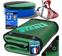 poolomio® Bâche de Piscine Ovale 730 x 370 cm | Couverture 2-en-1 Solaire & Hiver 7,3 x 3,7 m | Bâche PE Robuste 200 g/m² | Résistante UV, Anti-algues & saletés | Dimensions réelles : 840 x 540 cm