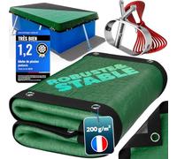 poolomio® Bâche de Piscine rectangulaire 600 × 300 cm | Couverture 2-en-1 Solaire & hivernage 6 × 3 m | Bâche Robuste 200 g/m² PE | Protection UV Anti-algues saletés| Dimensions réelles: 680 x 380 cm