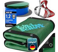 poolomio® Bâche d'hiver Ovale pour Piscine - 8 x 4 m - Renforcée en Tissu 110 g/m² - avec Cordon de Fixation