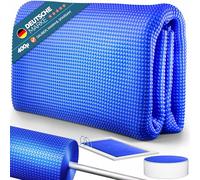 poolomio® Bâche Solaire Couverture de Piscine, bâche Solaire 400 mµ, comme Chauffage de Piscine, bâche pour Piscine Ronde Ø 360 cm