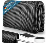 poolomio Bâche solaire pour piscine noire ronde Ø 488 cm | Bâche solaire de piscine 180 µm à découper | Bâche de piscine isolante thermique à picots | Couverture solaire robuste pour piscine et