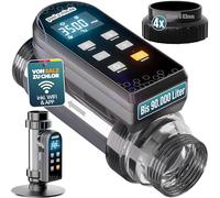 poolomio Chlorinateur de piscine jusqu'à 90 000 l | Électrolyseur au sel 20 g/h avec commande intelligente par application et cellule de titane | Système de sel pour l'entretien de l'eau sans produits