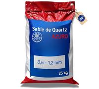 poolomio Sable filtrant Piscine Filtre à Sable 25 kg | Sable de Quartz Azuro de Haute qualité, Filtre à Sable, Filtre de Piscine | 0,6-1,2 mm de granulométrie pour Une Eau de Piscine limpide