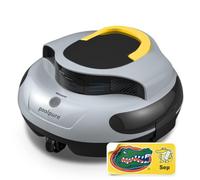 POOLPURE DR-SP45G Grey Edition Nettoyant de sol - Double moteurs de 35 W, batterie de 5000 mAh, autonomie de 110 minutes, pour piscines jusqu'à 12,2 m