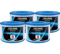 POOLPURE Lot de 4 filtres de Remplacement PureSpa de Type S1 pour Cartouches de Piscine Easy Set - 11692