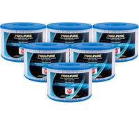 POOLPURE Type S1 (Lot de 6), Filtre Spa de Remplacement de Filtre pour Cartouches de Piscine PureSpa Easy Set