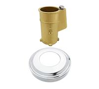 Poolzilla Ancre de main courante avec rosace ajoutée, 1 paquet, ancrage d'échelle et kit de garniture de rosace