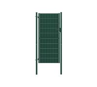 vidaXL Portail de clôture en PVC et acier 100 x 204 cm vert