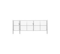 vidaXL Portillon acier 500x125 cm - Argenté