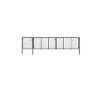 vidaXL Portail Acier 500x75 cm - Anthracite