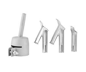 POOSR 4 Pièces Soudage Buses pour Vinyle Pvc Plastique Chaud Air Souffleur Triangle Buse Rond Soudage Tête Y Type