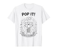 Pop It Celebrate Tire-Bouchon dégustation de vin Art T-Shirt