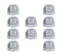 POPETPOP 10 Pièces Écrou à Filetage Inversé Écrou de Broche Gauche Compatible Kit Adaptateur de Lame pour Tête de Coupe Accessoires de Remplacement pour Entretien de Pelouse