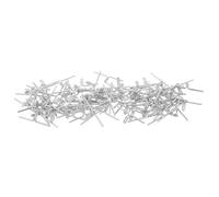 POPETPOP 100 Pièces Clip Métallique de Réparation, Argenté | Acier Nickelé Réutilisable et Repositionnable, sans Colle ni Clous, pour Meubles, Bureau et Atelier