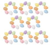 POPETPOP 100 Œufs en Mousse Décoratifs pour Fête, Décoration de Pâques Légère et Adorable, Simulation Réaliste, Lot de 100 Pièces pour Party et Salle à Manger