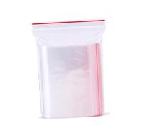 POPETPOP 100pièces Sachet Transparent Scellé Sachets Refermables De Rangement avec Fermeture Éclair Et Distributeur