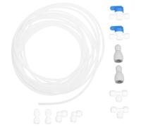 POPETPOP 11 Pièces Kit de Raccordement Rapide pour Conduite D'eau en Pe et Pom Raccords Push-in, Coude et T, Compatible Système D'osmose Inverse et Filtration D'eau Domestique