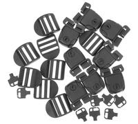 POPETPOP 12 Ensembles Clés Kit de Réparation et Matériel pour Clip de | ABS et Métal, Installation Facile, Protection Robuste, Résiste à Rouille, pour Couvercle Spa Intérieur Hôtel