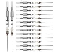 POPETPOP 15 Pièces Outil de Transfert D'encre pour Stylo-plume Calibre 3,4 en Acier Inoxydable Argenté avec Remplissage Précis et Nettoyage pour Bureau et Étudiants