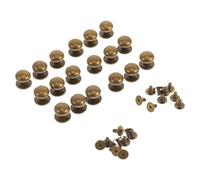 POPETPOP 18 Pcs Bouton de Meuble avec Vis Rond Mini en Alliage de Zinc | Poignée Compacte, Prise Confortable et Pose Facile, pour Tiroirs de Commode et Meubles de Chambre
