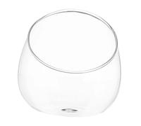 POPETPOP 1pièce Vase Verre Transparent à Coupe Oblique pour Terrarium Pot Décoratif pour Plantes Succulentes Décor de Bureau et Maison Bocal pour Micro Paysage et Événement