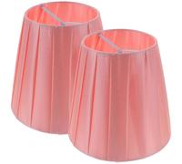 POPETPOP 2 Pièces Abat-jour Plissé en Tissu à Clipser, Diffuseur Décoratif pour Lampadaire et Lampe de Table, Aspect Élégant, Remplacement pour Lampes D'intérieur au Bureau ou Salon