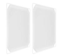 POPETPOP 2 Pièces Accessoire Armoire Portable Cube 22x22 en Plastique | Montage Modulable pour Placard et Bibliothèque, Structure Rigide, Aide au Rangement, Lot Blanc