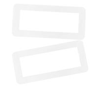 POPETPOP 2 Pièces Autocollant pour Interrupteur Mural en Acrylique Transparent, Couvercle de Plaque 3-gang 86 Type, Protection Familiale Multiple pour Interrupteurs et Prises