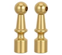 POPETPOP 2 Pièces Connecteurs Décoratifs en Métal Or pour Poteaux de Garde-Corps Trou de 5 Mm, Accessoires Stables et Élégants pour Armoires et Chariots de Bar Modernes