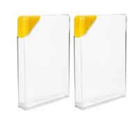POPETPOP 2 Pièces Flasque en Plastique Mince, Bouteille Plate Mince 450ml, Couvercle Triangulaire, Design Fin, pour Voyage, Hommes et Femmes Réutilisable